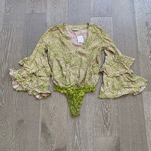 Free People ditsy floral bodysuit